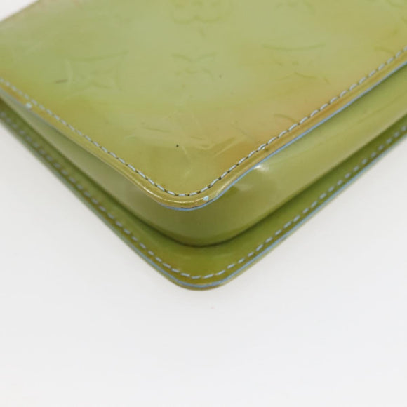 LOUIS VUITTON Monogram Vernis Lexington Pouch Baby Blue M91011 LV Auth gh953