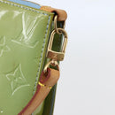 LOUIS VUITTON Monogram Vernis Lexington Pouch Baby Blue M91011 LV Auth gh953-17