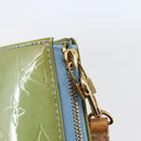 LOUIS VUITTON Monogram Vernis Lexington Pouch Baby Blue M91011 LV Auth gh953-10