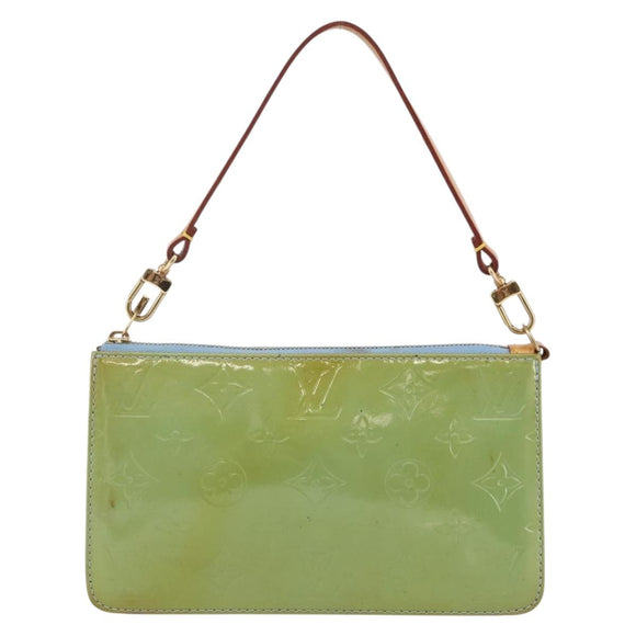 LOUIS VUITTON Monogram Vernis Lexington Pouch Baby Blue M91011 LV Auth gh953