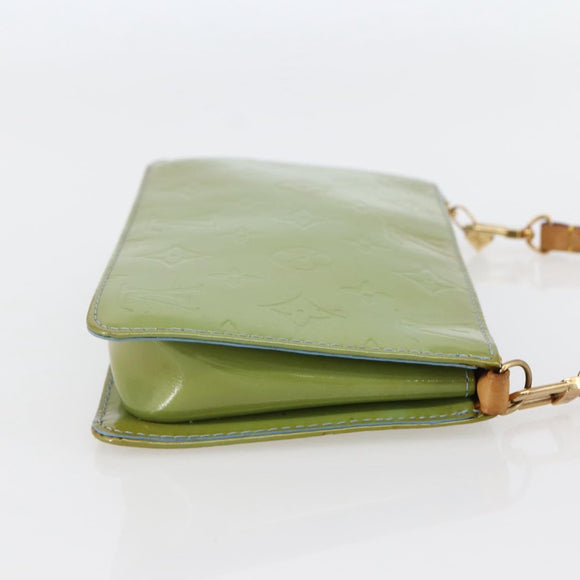 LOUIS VUITTON Monogram Vernis Lexington Pouch Baby Blue M91011 LV Auth gh953