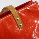 LOUIS VUITTON Monogram Vernis Reade MM Hand Bag Red Rouge M91086 LV Auth gh954-17