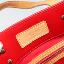 LOUIS VUITTON Monogram Vernis Reade MM Hand Bag Red Rouge M91086 LV Auth gh954-18
