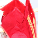 LOUIS VUITTON Monogram Vernis Reade MM Hand Bag Red Rouge M91086 LV Auth gh954-20