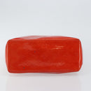 LOUIS VUITTON Monogram Vernis Reade MM Hand Bag Red Rouge M91086 LV Auth gh954-5