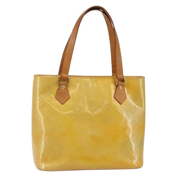 LOUIS VUITTON Monogram Vernis Houston Hand Bag Gris M91053 LV Auth gh955