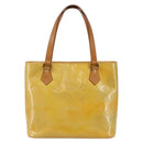 LOUIS VUITTON Monogram Vernis Houston Hand Bag Gris M91053 LV Auth gh955-13