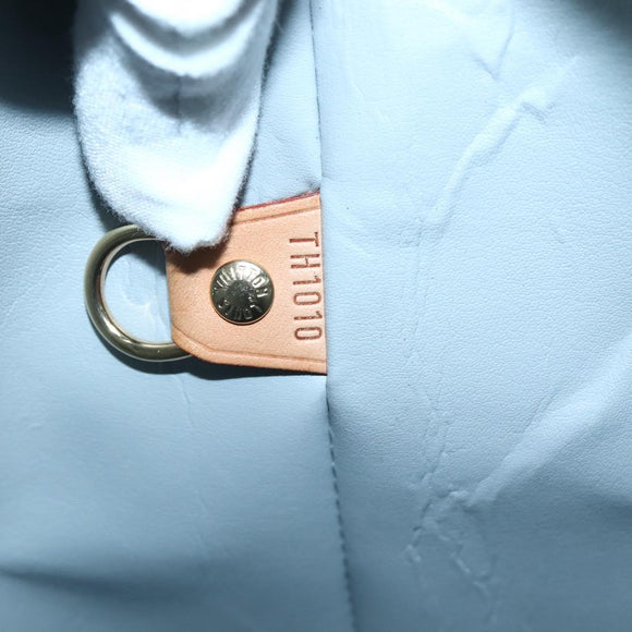 LOUIS VUITTON Monogram Vernis Houston Hand Bag Gris M91053 LV Auth gh955