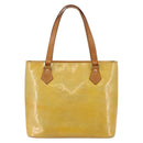 LOUIS VUITTON Monogram Vernis Houston Hand Bag Gris M91053 LV Auth gh955-2