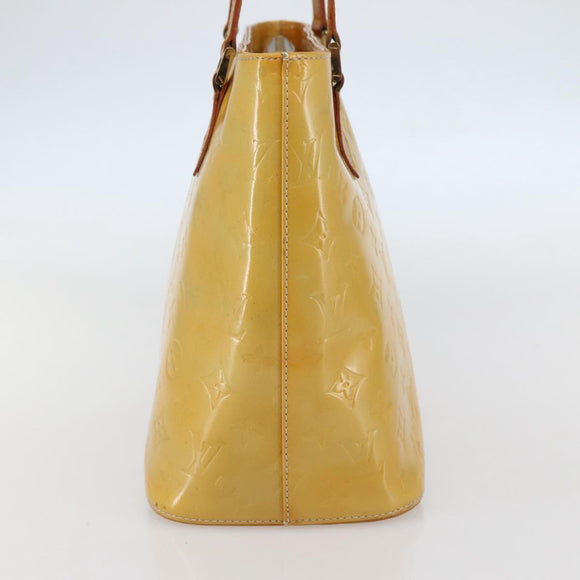 LOUIS VUITTON Monogram Vernis Houston Hand Bag Gris M91053 LV Auth gh955