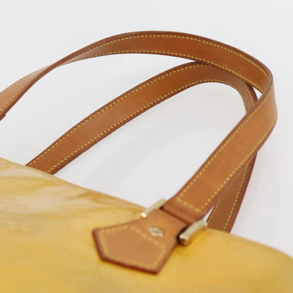 LOUIS VUITTON Monogram Vernis Houston Hand Bag Gris M91053 LV Auth gh955