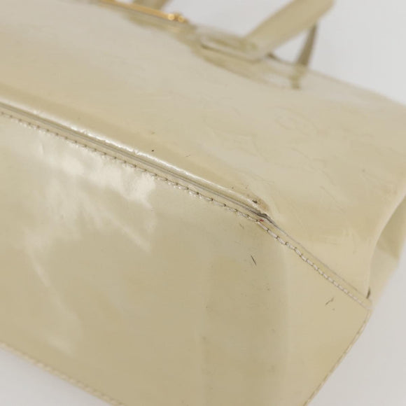 LOUIS VUITTON Monogram Vernis Wilshire PM Hand Bag Broncorail M91452 Auth gh956