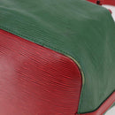 LOUIS VUITTON Epi Petit Noe Shoulder Bag Bicolor Green Red M44147 LV Auth gh959-9