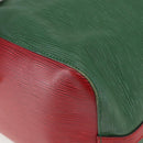 LOUIS VUITTON Epi Petit Noe Shoulder Bag Bicolor Green Red M44147 LV Auth gh959-15