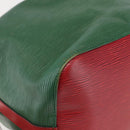 LOUIS VUITTON Epi Petit Noe Shoulder Bag Bicolor Green Red M44147 LV Auth gh959-16