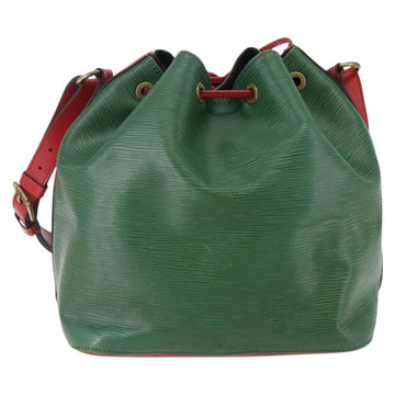 LOUIS VUITTON Epi Petit Noe Shoulder Bag Bicolor Green Red M44147 LV Auth gh959 - 0
