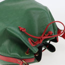 LOUIS VUITTON Epi Petit Noe Shoulder Bag Bicolor Green Red M44147 LV Auth gh959-6
