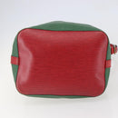 LOUIS VUITTON Epi Petit Noe Shoulder Bag Bicolor Green Red M44147 LV Auth gh959-5