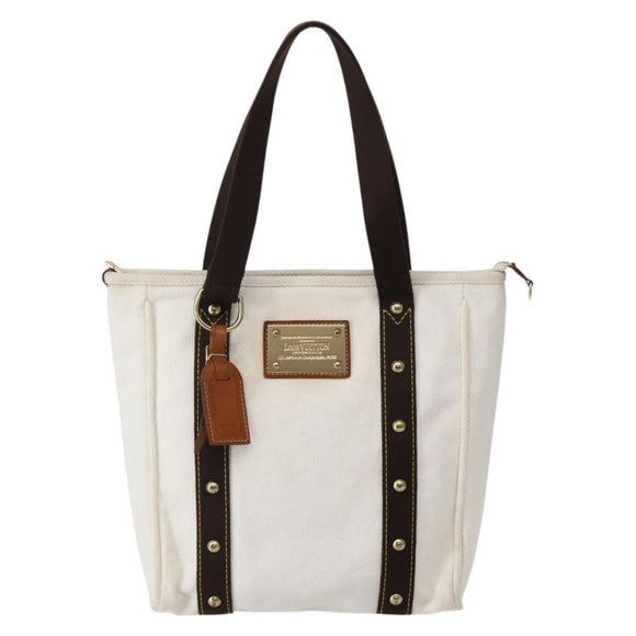LOUIS VUITTON Cabas MM Antigua Tote Bag Brown Beige M40036 LV Auth gh961