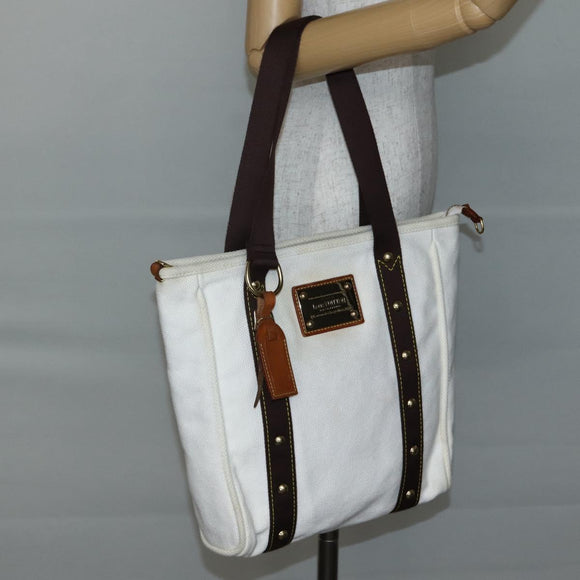 LOUIS VUITTON Cabas MM Antigua Tote Bag Brown Beige M40036 LV Auth gh961