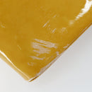 CHANEL Tote Bag Enamel Yellow Gold CC Auth gh968-14