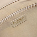 CHANEL Tote Bag Enamel Yellow Gold CC Auth gh968-16