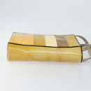 CHANEL Tote Bag Enamel Yellow Gold CC Auth gh968-4