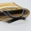 CHANEL Tote Bag Enamel Yellow Gold CC Auth gh968-7