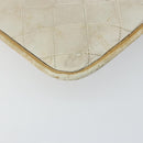 CHANEL Chain Tote Bag Lamb Skin Beige Gold CC Auth gh972-15
