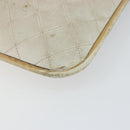 CHANEL Chain Tote Bag Lamb Skin Beige Gold CC Auth gh972-16