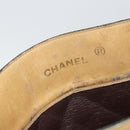 CHANEL Chain Tote Bag Lamb Skin Beige Gold CC Auth gh972-10