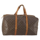 LOUIS VUITTON Monogram Sac Souple 55 Boston Bag M41622 LV Auth gh975-1