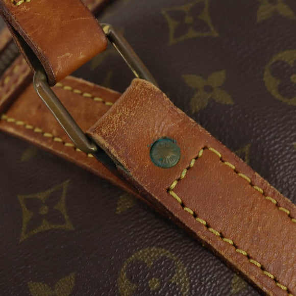 LOUIS VUITTON Monogram Sac Souple 55 Boston Bag M41622 LV Auth gh975