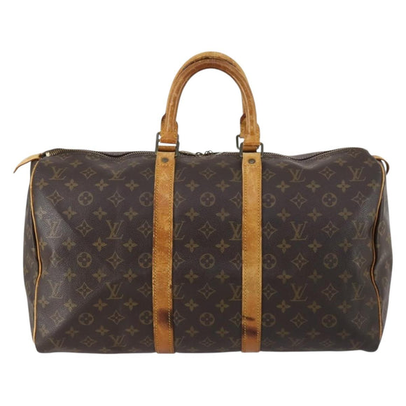LOUIS VUITTON Monogram Keepall 45 Boston Bag M41428 LV Auth gh976