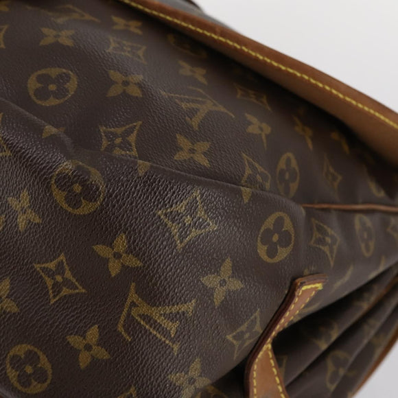 LOUIS VUITTON Monogram Saumur 35 Shoulder Bag M42254 LV Auth gh978