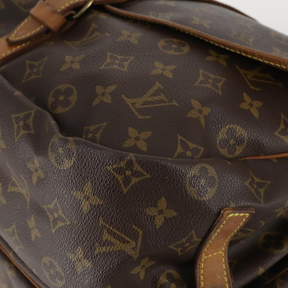 LOUIS VUITTON Monogram Saumur 35 Shoulder Bag M42254 LV Auth gh978