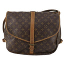 LOUIS VUITTON Monogram Saumur 35 Shoulder Bag M42254 LV Auth gh978-13