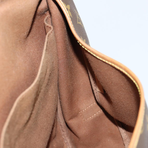 LOUIS VUITTON Monogram Saumur 35 Shoulder Bag M42254 LV Auth gh978