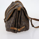 LOUIS VUITTON Monogram Saumur 35 Shoulder Bag M42254 LV Auth gh978-4
