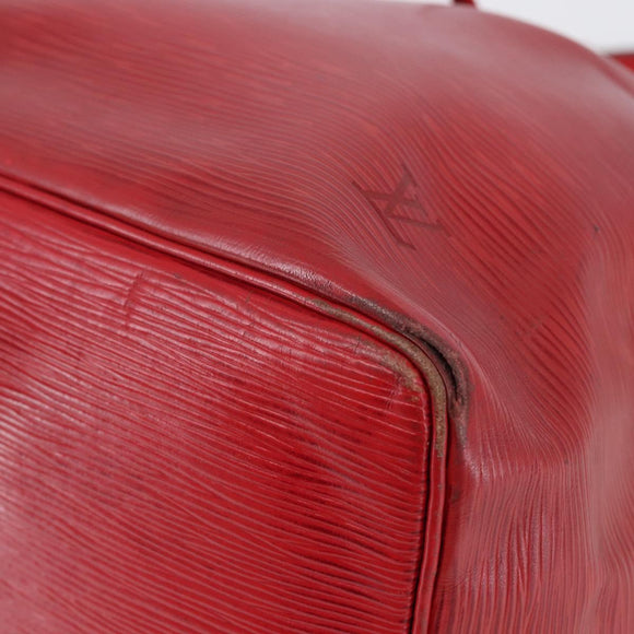 LOUIS VUITTON Epi Petit Noe Shoulder Bag Red M44107 LV Auth gh981