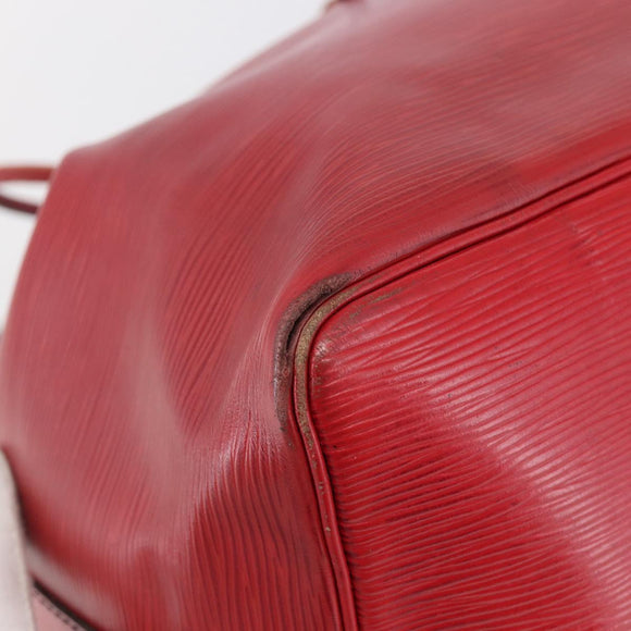 LOUIS VUITTON Epi Petit Noe Shoulder Bag Red M44107 LV Auth gh981
