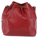 LOUIS VUITTON Epi Petit Noe Shoulder Bag Red M44107 LV Auth gh981-13