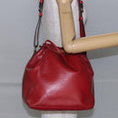 LOUIS VUITTON Epi Petit Noe Shoulder Bag Red M44107 LV Auth gh981-21