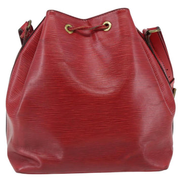 LOUIS VUITTON Epi Petit Noe Shoulder Bag Red M44107 LV Auth gh981 - 0