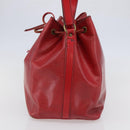 LOUIS VUITTON Epi Petit Noe Shoulder Bag Red M44107 LV Auth gh981-4