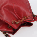 LOUIS VUITTON Epi Petit Noe Shoulder Bag Red M44107 LV Auth gh981-6