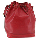 LOUIS VUITTON Epi Noe Shoulder Bag Red M44007 LV Auth gh982-1