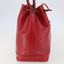 LOUIS VUITTON Epi Noe Shoulder Bag Red M44007 LV Auth gh982-3