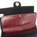 CHANEL Matelasse Chain Shoulder Bag Cotton Black Gold CC Auth gh984-10