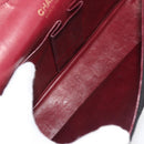 CHANEL Matelasse Chain Shoulder Bag Cotton Black Gold CC Auth gh984-11